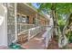 Side porch with a convenient access ramp, offering an accessible entry to the home at 4546 Windsor Oaks Ct, Marietta, GA 30066