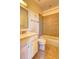 Well-lit bathroom featuring a shower-tub combination and vanity with storage at 4206 Whitby Se Way # 15, Smyrna, GA 30080