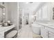 Luxurious bathroom features a soaking tub, vanity, and a glass-enclosed shower at 4538 Collins Ave, Sandy Springs, GA 30342