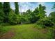 Lush backyard and mature trees at 2137 Delowe Dr, Atlanta, GA 30344