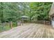 Back deck with gazebo perfect for entertaining and relaxing outdoors at 3601 Club Nw Dr, Kennesaw, GA 30144