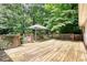 Wooden deck with a gazebo, offering an ideal space for outdoor entertaining and relaxation at 3601 Club Nw Dr, Kennesaw, GA 30144