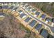 Aerial shot showcasing the neighborhood's layout, landscaping, and curb appeal at 422 Murphy Avenue, Canton, GA 30114