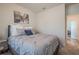 Neutral bedroom with natural light, modern furniture, and gray carpet at 422 Murphy Avenue, Canton, GA 30114