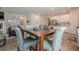 Dining area seamlessly connects to the living room and kitchen, enhanced by natural light at 422 Murphy Avenue, Canton, GA 30114