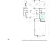 Main floor plan featuring kitchen, living room, dining room, bedroom and garage at 2239 Tayside Nw Xing, Kennesaw, GA 30152