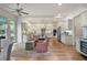 Eat-in kitchen featuring custom cabinets, stainless steel appliances, and hardwood floors at 2239 Tayside Nw Xing, Kennesaw, GA 30152