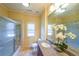 Well-lit bathroom with granite countertops, stylish fixtures, and a glass door shower at 3416 Harrison Rd, Atlanta, GA 30344