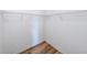 Walk-in closet with wood-look floors and shelving for ample storage at 3416 Harrison Rd, Atlanta, GA 30344