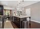 Well-equipped kitchen featuring a center island, stainless steel appliances, and hardwood floors at 1580 Johnson Nw Rd, Atlanta, GA 30318