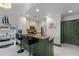 Modern kitchen with granite countertops, stainless steel appliances, and a breakfast bar with seating at 2255 Peachtree Ne Rd # 521, Atlanta, GA 30309