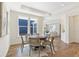Cozy dining area featuring stylish furnishings, modern lighting, and ample natural light, great for entertaining at 309 Sassafras Way, Holly Springs, GA 30115