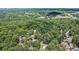 Expansive aerial view of lush green space with mature trees surrounding a modern home in a peaceful setting at 2075 Six Branches, Roswell, GA 30076