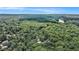 Expansive aerial view showcasing the property's proximity to a large lake and surrounding woodlands at 2075 Six Branches, Roswell, GA 30076