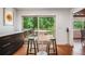 Dining area near sliding glass doors to outdoor deck at 2075 Six Branches, Roswell, GA 30076