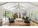 Inviting living room with vaulted ceilings, hardwood floors, and ample natural light at 2890 Howell Mill Rd, Atlanta, GA 30327