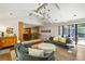 Open-concept living area with hardwood floors, and modern furniture at 2890 Howell Mill Rd, Atlanta, GA 30327