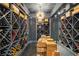 Spacious wine cellar with custom racking and elegant lighting at 2890 Howell Mill Rd, Atlanta, GA 30327