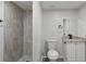 Bathroom features a modern shower and vanity with a black faucet at 3840 Natalie Way, Ellenwood, GA 30294