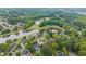 Overhead view of waterfront community, highlighting lake access and mature tree coverage at 1721 Mulberry Lake Dr, Dacula, GA 30019