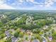 An aerial view of a tranquil neighborhood featuring tree-lined streets and well-maintained homes at 1721 Mulberry Lake Dr, Dacula, GA 30019
