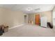 Spacious basement area, perfect for recreation or storage, with a utility door and room for your imagination to run wild at 1721 Mulberry Lake Dr, Dacula, GA 30019