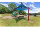 Community playground on a sunny day with multiple slides and play structures at 1721 Mulberry Lake Dr, Dacula, GA 30019