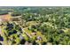 A serene aerial view showcasing a residential area with lush greenery and scattered homes at 282 Oak Rdg, Auburn, GA 30011