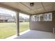View from the covered patio, showcasing outdoor living space and backyard at 3477 Ivy Birch Way, Buford, GA 30519