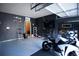 The garage features a recreational space with epoxy flooring at 4271 Haywater Cv, Buford, GA 30519