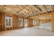Bright unfinished basement space with large windows, framing, and utilities ready for your personalization at 5247 Flannery Chase Sw, Powder Springs, GA 30127