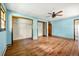 The primary bedroom features an en-suite bathroom and spacious walk-in closets at 671 Shannon Green Sw Cir, Mableton, GA 30126