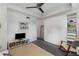 Spacious bedroom with a large wardrobe and comfortable seating near bright windows at 951 Glenwood Se Ave # 1805, Atlanta, GA 30316
