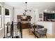 Stylish dining area near the kitchen, featuring modern decor and lighting at 951 Glenwood Se Ave # 1805, Atlanta, GA 30316