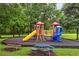 Playground with slides and climbing structures at 1185 Charter Club Dr, Lawrenceville, GA 30043