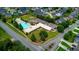 Aerial view of community pool and playground perfect for Gathering activities at 39 Summer Nw Pl, Cartersville, GA 30121