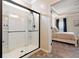 Modern shower room features glass doors and tile surround at 39 Summer Nw Pl, Cartersville, GA 30121