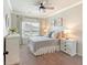 Guest bedroom featuring a comfortable bed, neutral decor, and ample natural light at 39 Summer Nw Pl, Cartersville, GA 30121
