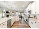 Bright, modern kitchen with white cabinetry, stainless appliances, and an island at 39 Summer Nw Pl, Cartersville, GA 30121