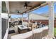 Outdoor patio with an outdoor kitchen, ample seating, and a clear view of the pool at 39 Summer Nw Pl, Cartersville, GA 30121
