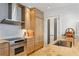 Kitchen with stainless steel appliances and marbled countertops at 845 Spring Nw St # 408, Atlanta, GA 30308