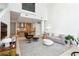 Open living space featuring modern furnishings and partial kitchen view at 845 Spring Nw St # 408, Atlanta, GA 30308