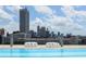 Rooftop pool area showcasing the city skyline at 845 Spring Nw St # 408, Atlanta, GA 30308