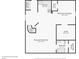 Basement floor plan with dimensions for kitchen, bathrooms, closets, and laundry at 1241 Briarcliff Ne Rd, Atlanta, GA 30306
