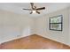 Comfortable bedroom featuring hardwood floors, window, and neutral paint at 2929 Alberta Dr, Marietta, GA 30062