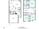 A complete floor plan of the house showing room dimensions at 1957 Brightleaf Way # 59, Marietta, GA 30060