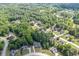 Areal view showing the house's location in a lush neighborhood with mature trees and green spaces at 4530 Bogan Gates Dr, Buford, GA 30519