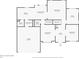 First floor plan featuring kitchen, living room, dining room, and garage at 3363 Linton Ln, Marietta, GA 30066