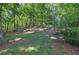 Secluded backyard featuring a wooded area and natural terrain at 3695 Highway 140, Rydal, GA 30171