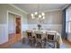 Dining room shows hardwood floors, modern lighting, and wainscoting at 3695 Highway 140, Rydal, GA 30171